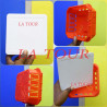 BOITE DÉRIVATION ENCASTRE 130x130x55MM METELMO ROUGE BOITE DÉRIVATION ENCASTRE 130x130x55MM METELMO ROUGE