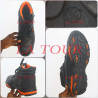 CHAUSSURES DE SECURITE DELTA PLUS N°46 NOIR/ORANGE COUTURE NOIRE