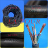 CABLE U1000/VULTY SOUPLE 02x16,00MM²  01ML NOIR EN DETAIL