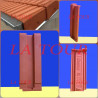 DEMI TUILE DE FINITION ARGILE NATURELLE DROITE ROUGE