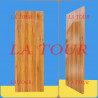 PORTE ISOPLANE NON BOURREE 2,15x0,80ML (EP40MM) MELAMINE MARRON CLAIR