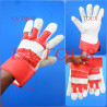 GANTS DE DOCKER EN CUIR+NILON (2°CHOIX) ROUGE
