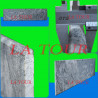 GRANITE AU FOND (1,63x0,43)ML  MARBRE GRIS NOIR