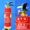 EXTINCTEUR A POUDRE 01KG A MANOMETRE AYG ROUGE