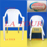 CHAISE PLASTIQUE 5KG PRESIDENT BLANC