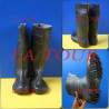 BOTTES CAOUTCHOUC N°46 NOIRE SEMELLE NOIRE