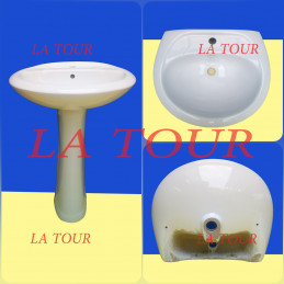 LAVABO EN PORCELAINE 59CM...