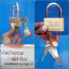 CADENAS 55MM 3 CLES REF.(1313) VACHETTE LAITON