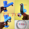 ROBINET LAVABO PLASTIQUE  1/4 TOUR VENUS BLEU