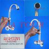 ROBINET EVIER MURAL BEC EN J ORIENTABLE  REF.(ASP99-C) ASHTON CHROME