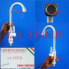 ROBINET EVIER VERTICAL BEC EN J ORIENTABLE CHERISH HOMES CHROME