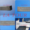 TUBE CARRE ACIER NOIR 5,30ML 25x25x1,00MM