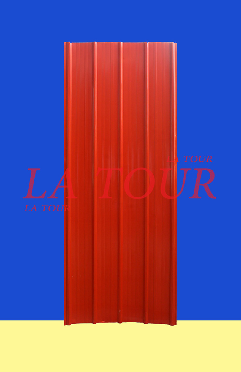 BAC ACIER BAC FORM LISSE 5 ONDE(s) 2440x0,90ML ROUGE VIF