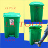 POUBELLE EN PLASTIQUE 60L A PEDALE UPPR VERT CLAIR