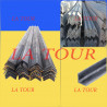 FER CORNIERE 045x045x03,50MM ACIER NOIR 5,50ML