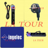 RALLONGE 5 PRISES (2P+T) 2ML 16A INGELEC NOIR