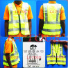 GILET FLUORESCENT A FERMERTURE (M) BT COUTURE NOIRE ORIGINAL VERT CITRON