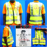 GILET FLUORESCENT A FERMERTURE  2XL BT COUTURE NOIRE ORIGINAL VERT CITRON