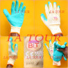 GANTS DE MANUTENTIONNAIRES CAOUTCHOU N°9 (EN 388) BT JAUNE VERT