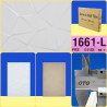 FAIENCE INDIEN (30x45) AUX MULTPLE TRIANGLE REF.(1661-L) BLANC