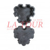 MOULE DE PAVE DECORATIF (22x22x5,5)CM EN PLASTIQUE REF.(12) NOIR