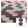 MOULE DE PAVE DECORATIF (24x21x5,5)CM EN PLASTIQUE REF.(07) NOIR