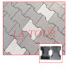 MOULE DE PAVE DECORATIF (22x14x5,5)CM EN PLASTIQUE REF.(03) NOIR
