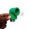 COUDE FILETTE PPR Ø 032x 1" MALE VERT CLAIR