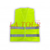 GILET FLUORESCENT A FERMERTURE STANDARD VERT CITRON