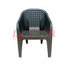 CHAISE PLASTIQUE PETIT TROU NOIR