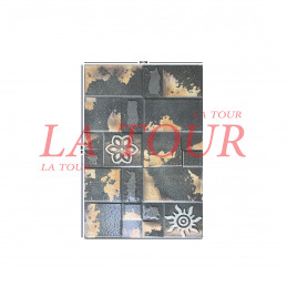 FAIENCE INDIEN (20x30) FOND...