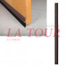 PLINTHE ETANCHE ADHESIVE ALUMINIUM 01 METRE AMIG NOIR MARRON