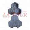 MOULE DE PAVE DECORATIF (20x25x5,5)CM EN PLASTIQUE REF.(13) NOIR