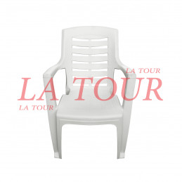 CHAISE PLASTIQUE SHUBH BLANCHE