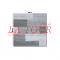 GRES MATE 40x40 TON BOIS AU...