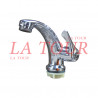 ROBINET LAVABO BEC LONG 1/4TOUR OUVERTURE A COTE GOLDEN DIAMOND CHROME