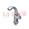ROBINET LAVABO BEC COURBE 1/4TOUR OUVERTURE A COTE GOLDEN DIAMOND CHROME