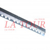 BAGUETTE DE FINITION CARRELAGE ALU 25MM LISTEL 1,88ML ARGENT BRILLANT