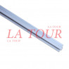 BAGUETTE DE FINITION JOINT DE DILATATION 08x10MM 2,50ML PLASTIQUE GRIS