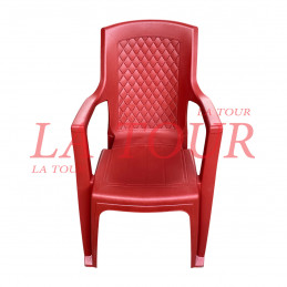 CHAISE PLASTIQUE AU DOSSIER...