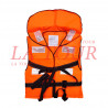 GILET DE SAUVETAGE FLUORESCENT A COL +SIFFLET D'ALERTE ORANGE