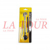 CUTTER A LAME SECABLE 25MM AVEC MOLETTE JAUNE NOIR