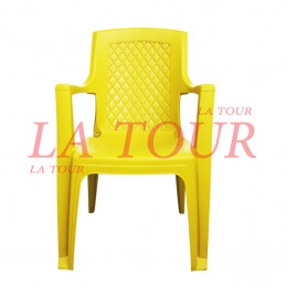 CHAISE PLASTIQUE AU DOSSIER...