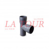 TE DROIT PVC Ø 50 SOTICI GRIS