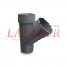 TE CULOTTE PVC Ø 110 IBP GRIS