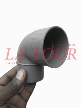 COUDE PVC 1/4 Ø 63 IBP GRIS