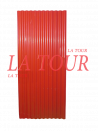 TÔLE ONDULÉE ZINGUE 2000x900x0,15MM LISSE AARTI LAQUEE ROUGE