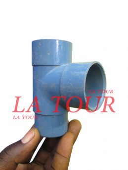 TE DROIT PVC Ø 40 GIRPI BLEU