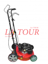 TONDEUSE A GAZON ESSENCE (85x55x40)CM REF.(BE-510x4) ROUGE NOIR