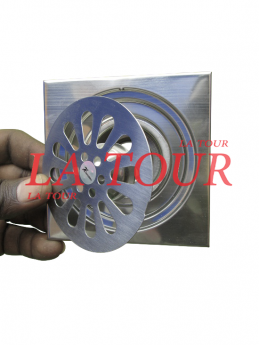 SIPHON DE SOL 100x100MM INOX